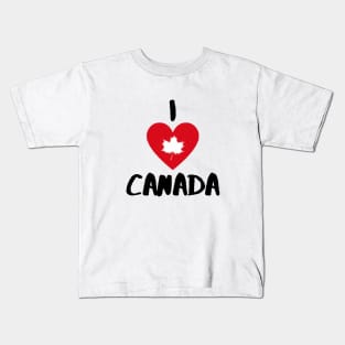 I Love Canada Kids T-Shirt